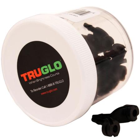 TruGlo 3/16" Centra Xtreme Peep without Tube, Black, 50 Pack