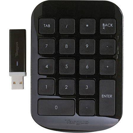 Targus Wireless Numeric Keypad with 19mm Keys
