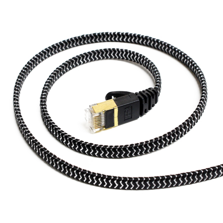 Tera Grand 3' CAT-7 10 Gigabit Ultra Flat Ethernet Braided