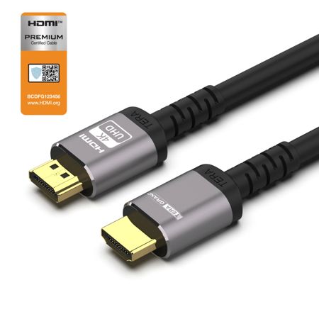 Tera Grand 4' Premium Certified High Speed HDMI 2.0 Cable with Aluminum Housing