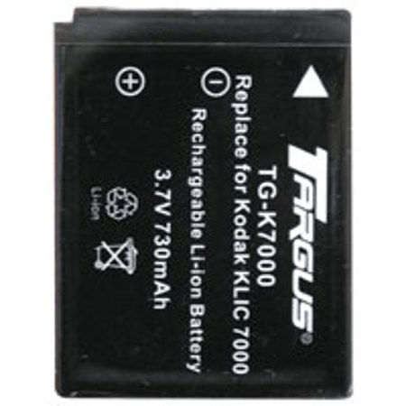 Targus 730mAh 3.7 V Lithium-Ion Rechargeable Battery, Replacement for Kodak K7000 Digital Camera Battery, 730 mAh 3.7v