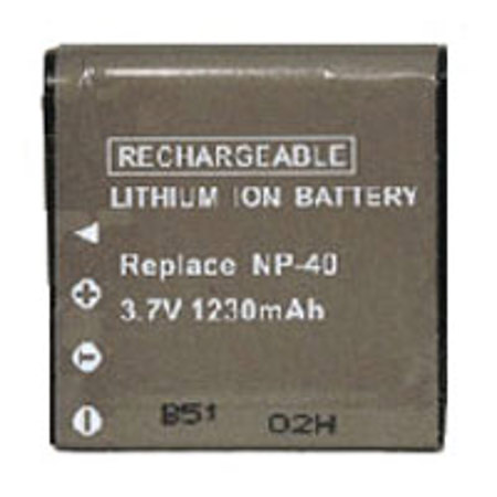Targus Lithium-Ion Rechargeable Battery, Replacement for Casio NP40 Digital Camera Battery, 1250 mAh 3.7v
