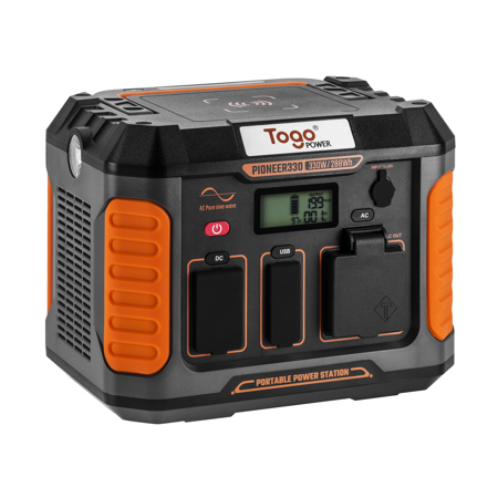 Togo Power Togo Power Pioneer 330, 288WH Portable Power Station Lithium Battery 330W (660W Peak) for Hiking, Camping, Home Emergency, Tailgating, Hobbyist, Offsite Work Locations