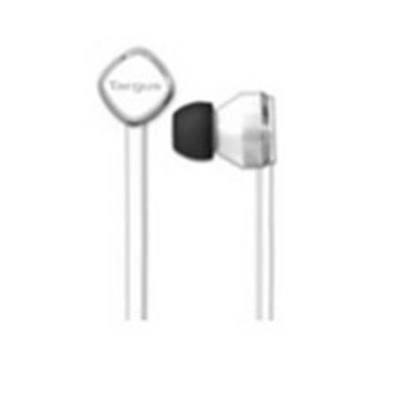 Targus Earbuds with In-Line Mic and Super Bass for iPod/iPhone/iPad, White