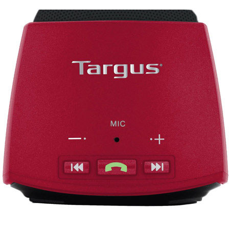Targus Wireless Bluetooth Speaker with Microphone, Red
