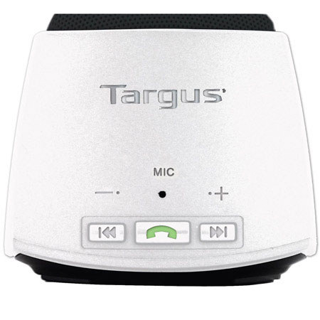 Targus Wireless Bluetooth Speaker with Microphone, Silver