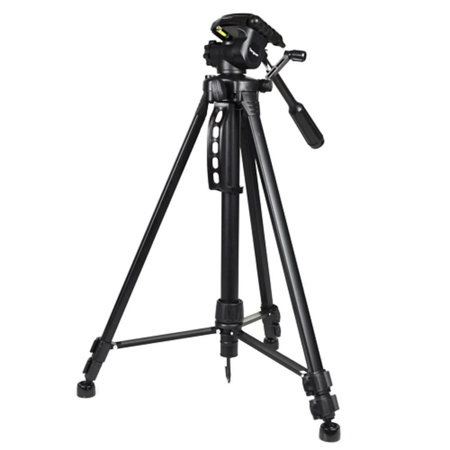 Targus 58" 3-Way Fluid Panhead Bubble Level Tripod, Black