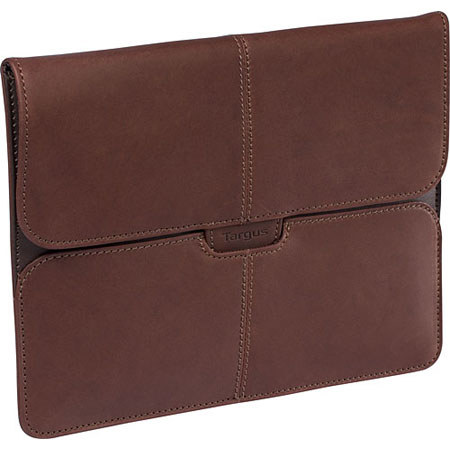 Targus Hughes Leather Portfolio Slipcase for iPad,Brown