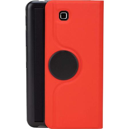 Targus Custom Fit 360 deg. Case with Stylus for 7" Samsung Galaxy Tab 4, Red