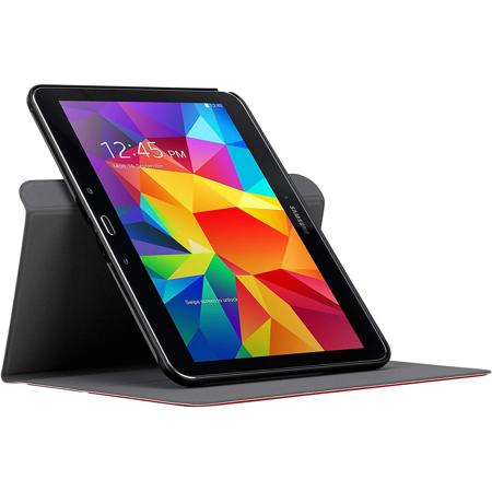 Targus Custom Fit 360 deg. Rotating Case and Stand with Stylus for 10" Samsung Galaxy Tab 4, Red