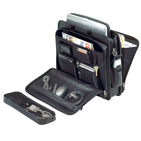 Targus TLE400 17in Deluxe Leather Laptop Case, Black