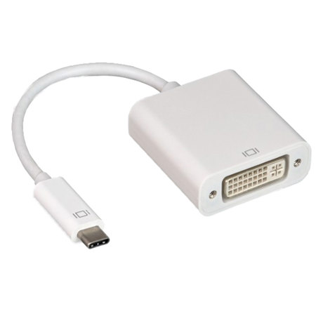 Tera Grand USB 3.1 USB-C to DVI Female Adapter, White