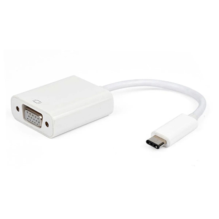 Tera Grand USB 3.1 Type C Male to VGA Female Adapter, White