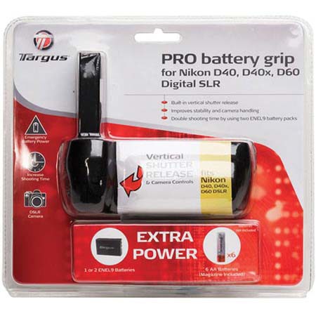 Targus Vertical Battery Grip for Nikon D40, D40x, D60