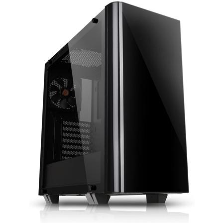 Thermaltake View 21 Tempered Glass Edition Mid-Tower Chassis, Black