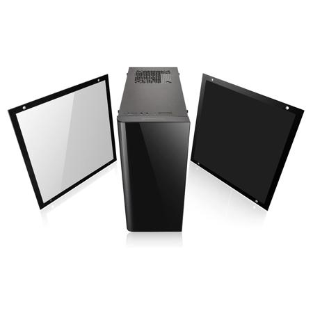 Thermaltake View 21 Tempered Glass Edition Mid-Tower Chassis, Black