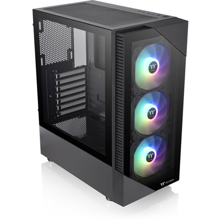 Thermaltake View 200 ARGB Tempered Glass ATX Mid-Tower Chassis, Black