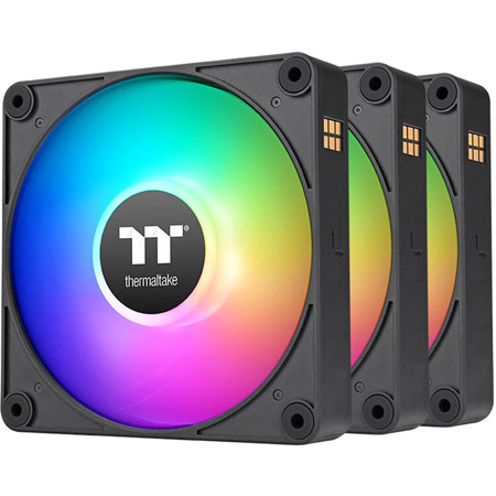 Thermaltake CT120 EX 120mm ARGB Sync PC Cooling Fan, 3-Pack, Black