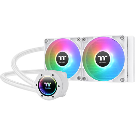 Thermaltake TH240 V2 240mm ARGB Sync All-in-One CPU Liquid Cooler, Snow White