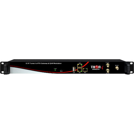 Thor H-16ATSC-IP 16x Off Air ATSC Inputs Tuners to IPTV Output Gateway