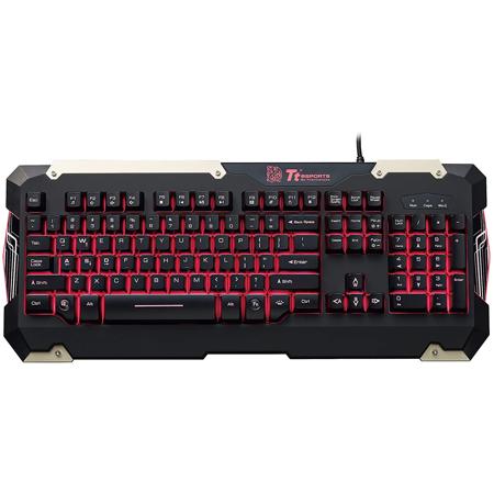 Thermaltake Tt eSports COMMANDER Gaming Keyboard & Mouse Combo, Red Light
