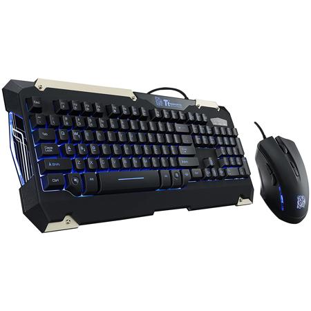 Thermaltake Tt eSports COMMANDER Gaming Keyboard & Mouse Combo, Blue Light