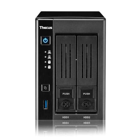 Thecus N2810PRO 2-Bay Tower NAS Storage Enclosure, No HDD