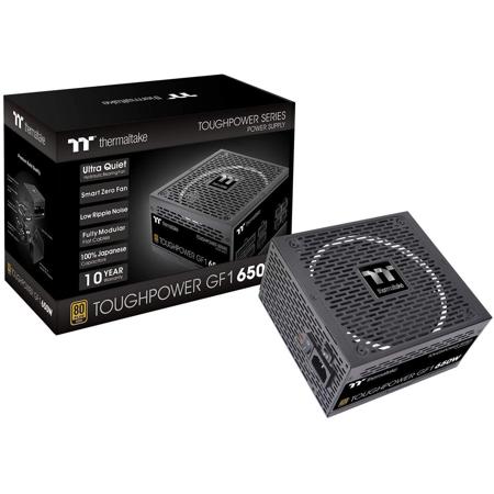 Thermaltake Toughpower GF1 650W Modular Power Supply Unit, Hydraulic Bearing Fan