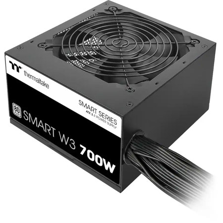 Thermaltake Smart W3 700W 80 Plus Gold Certified ATX 3.1 Power Supply Unit, Black