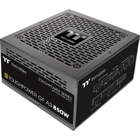 Thermaltake Toughpower GF A3 TT Premium Edition 850W 80 Plus Gold Certified Fully Modular ATX 3.0 Power Supply Unit, Black