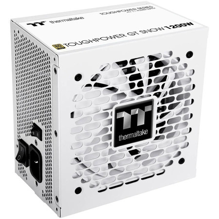 Thermaltake Toughpower GT 1200W 80 Plus Gold Certified Fully Modular ATX 3.1 Power Supply Unit, Snow White