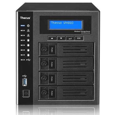 Thecus W4810 4-Bay Tower NAS Enclosure, 60GB SSD, No HDD