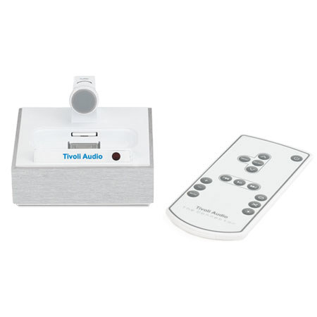 Tivoli Audio The Connector CWAL Stand-Alone Dock Connector, Light Aluminum/White