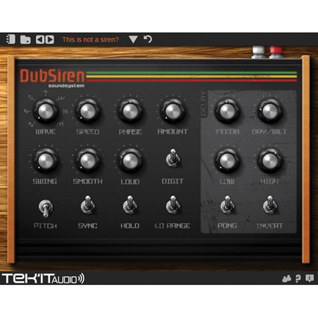 Tek'it Audio DubSiren Siren Sound Generating Software Plug-In, Download
