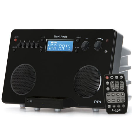 Tivoli Audio IYIYIBS High-Fidelity AM/FM Stereo System, High Gloss Black/Silver