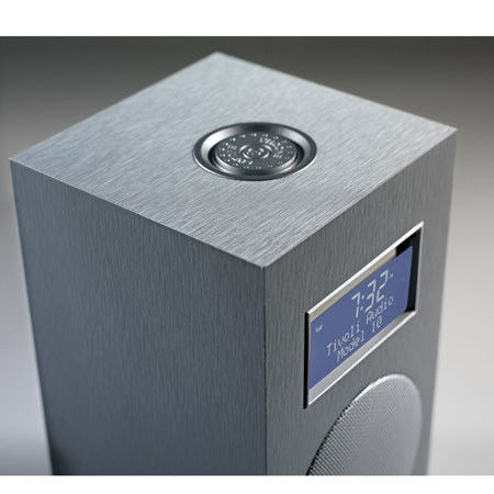 Tivoli Audio Model 10 M10AD AM/FM Clock Table Radio, Anodized Aluminum/Silver