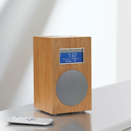 Tivoli Audio Model 10 M10CAD Stereo AM/FM Clock Radio, Cherry/Silver