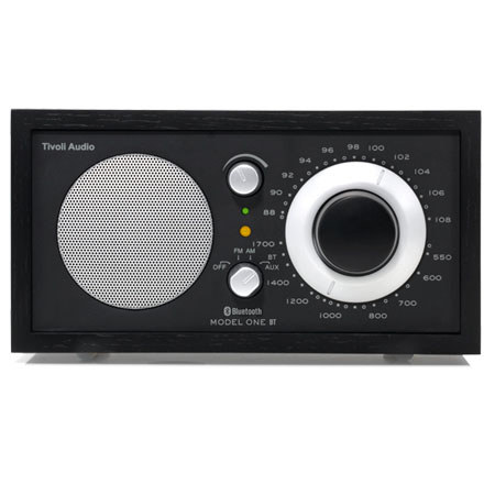 Tivoli Audio Model One Bluetooth M1BTBBS AM/FM Radio, Black Ash/Black-Silver