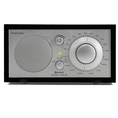 Tivoli Audio Model One BT M1BTSLB Bluetooth AM/FM Radio, Black/Silver