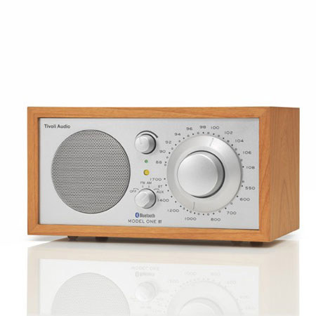 Tivoli Audio Model One BT M1BTSLC Bluetooth AM/FM Radio, Cherry/Silver