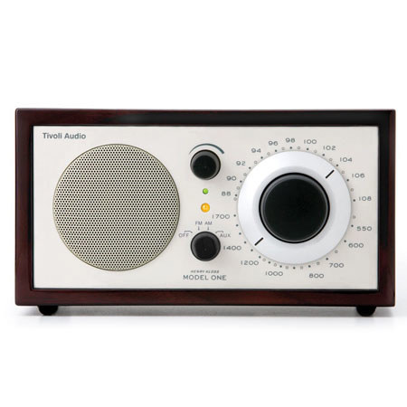 Tivoli Audio Platinum Series Model One M1DKCLA AM/FM Radio, Walnut / Beige