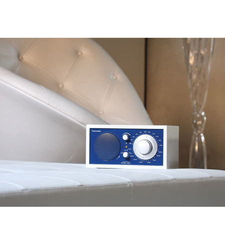 Tivoli Audio Frost White Collection Model One M1FWAB AM/FM Radio, White/Blue