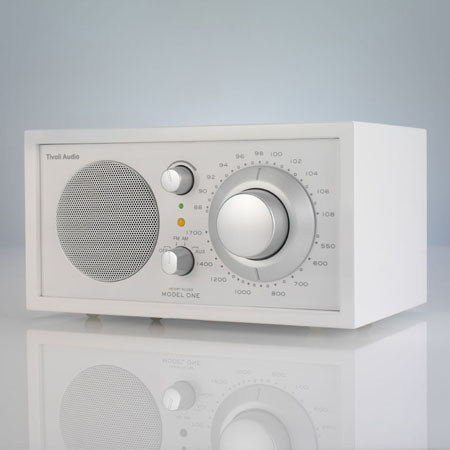Tivoli Audio Frost White Collection Model One M1FWSW AM/FM Radio, White/White