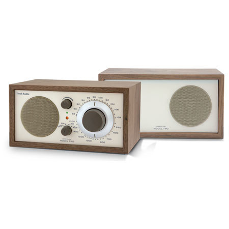 Tivoli Audio Model Two M2CLA AM/FM Table Radio, Walnut/Beige