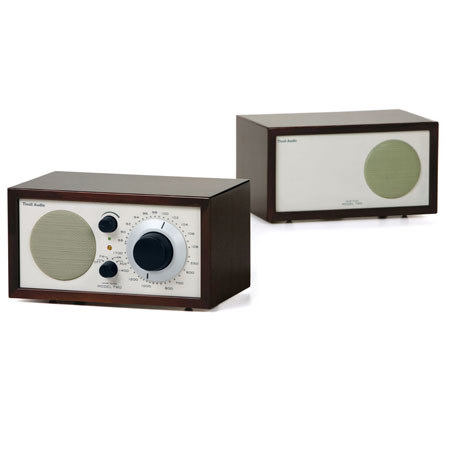 Tivoli Audio Platinum Series Model Two M2DKCLA AM/FM Radio, Dark Walnut/Beige