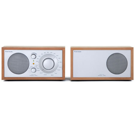 Tivoli Audio Model Two Stereo M2SLC AM/FM Table Radio, Cherry/Silver