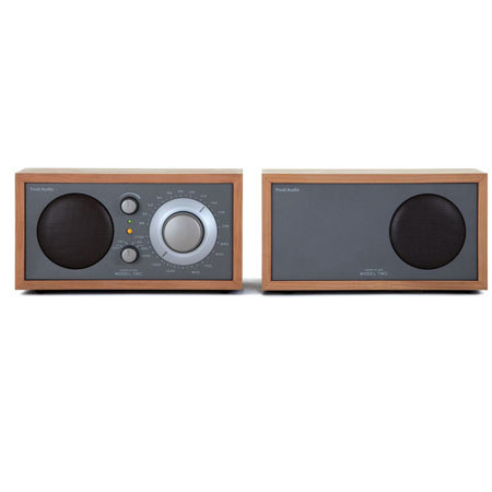 Tivoli Audio Model Two Stereo M2TPE AM/FM Table Radio, Cherry/Metallic Taupe