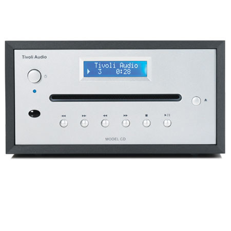 Tivoli Audio Model CD MCDADSB Player, Anodized Aluminum / Silver