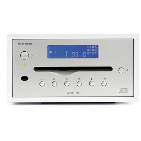 Tivoli Audio Model CD MCDWHTB Player, White/Silver
