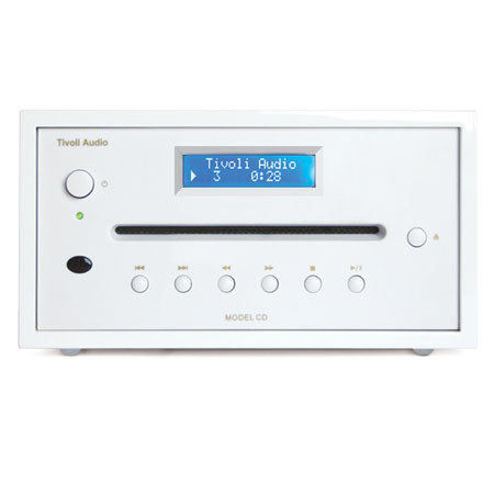 Tivoli Audio Model CD MCDWWB Player, Frost White/White